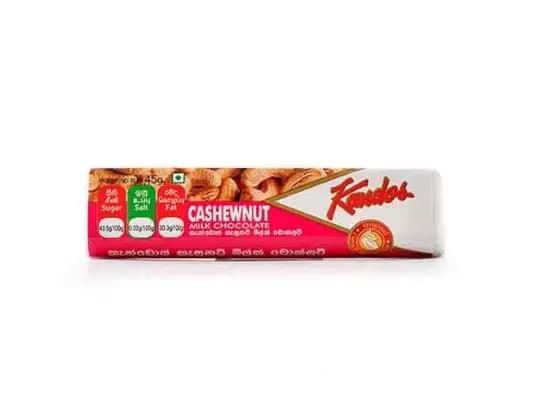 Kandos Cashewnut Chocolate Bar - 45.00 g
