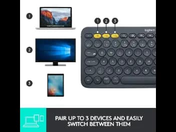 Logitech K380 Multi-Device Bluetooth Keyboard - With 1 Year Warranty (4)