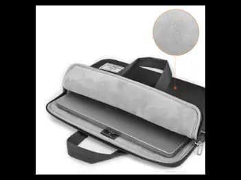 WIWU 15.6 Inch ViVi Hand Bag For Laptop – Black - Faux fur lining in laptop compartment (3)