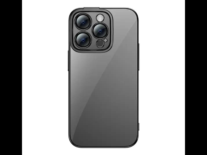 Baseus Glitter Series Case for iP 14 Pro (Pack of 1 with full coverage tempered glass screen protector and cleaning kit), black - ARMC020901/ARMC021303 (2)