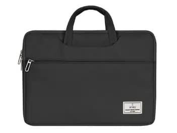 WIWU 15.6 Inch ViVi Hand Bag For Laptop – Black - Faux fur lining in laptop compartment