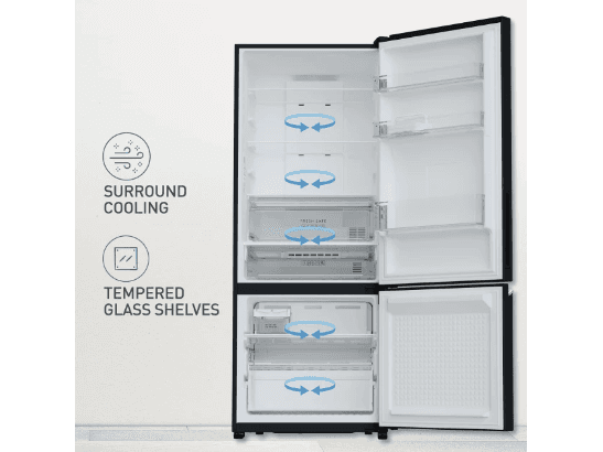 Panasonic Prime Convertible 6-Stage Smart Inverter Frost-Free Double Door Bottom Mount Refrigerator 450L (NR-BK468BQKX ) (6)