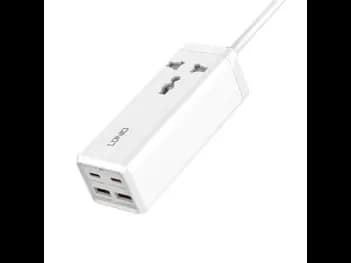 LDNIO 65W PD Adapter Multifunction Chargers Power Strip with USB Ports Type C 200cm Extension Socket Power Cord – SC1418 - With 6 Months Warranty