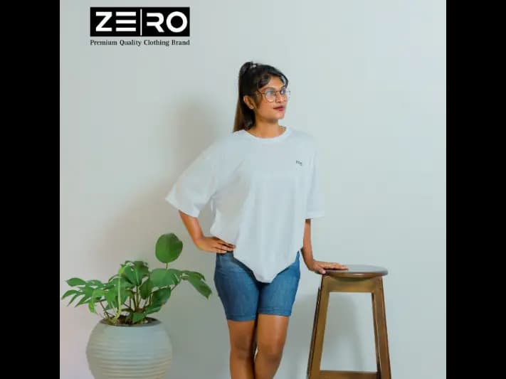 Ladies Oversized Baggy T-Shirts - White (2)