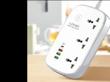 LDNIO SCW3451 WIFI Smart Universal Power Strip 3 Outlets 1 PD 1QC 3.0   2 Auto-ID High Output Power Socket Switches Extension UK Pin – SCW3451 - With 6 months warranty (4)