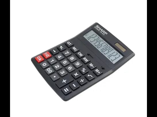 Sharp CH-G12 Electronic Calculator with Solar and battery powered