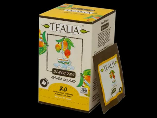 Tealia -MANGO ISLAND Pyramid Tea bags in envelop (2g x 20)
