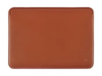 WIWU 13.6 Inch Skin Pro Platinum Leather Sleeve Brown - Water resistant Light weight (3)