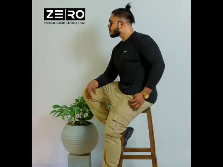 Regular Fit Long Sleeve T-Shirt - Black