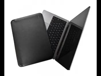 WIWU 13.3 Inch Skin Pro Platinum Leather Sleeve Black - Designed for MacBook., Water resistant (2)