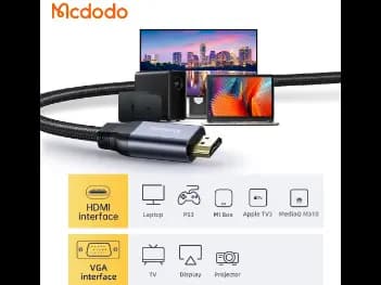 Mcdodo HDMI to VGA Cable - With 6 Months Warrant, Function - Video Transmission (4)