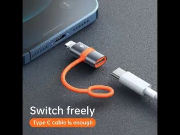 Mcdodo Lightning to Type-C Connector - Charging & Data Transmission, With 6 Months Warranty (2)