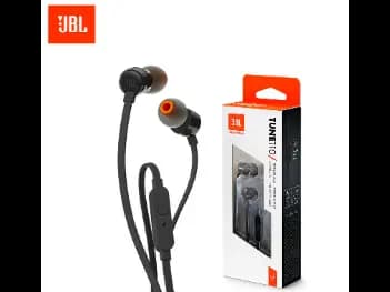 JBL Tune 110 Wired In-Earphone – Black - With 6 Months Warranty