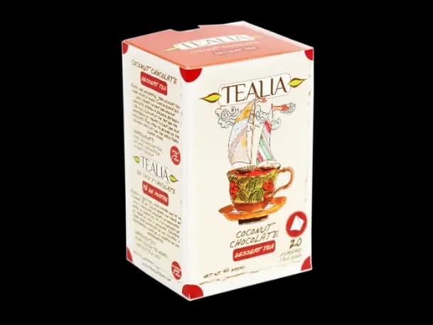 Tealia - Pyramid Tea bags COCONUT CHOCOLATE(2g x 20)