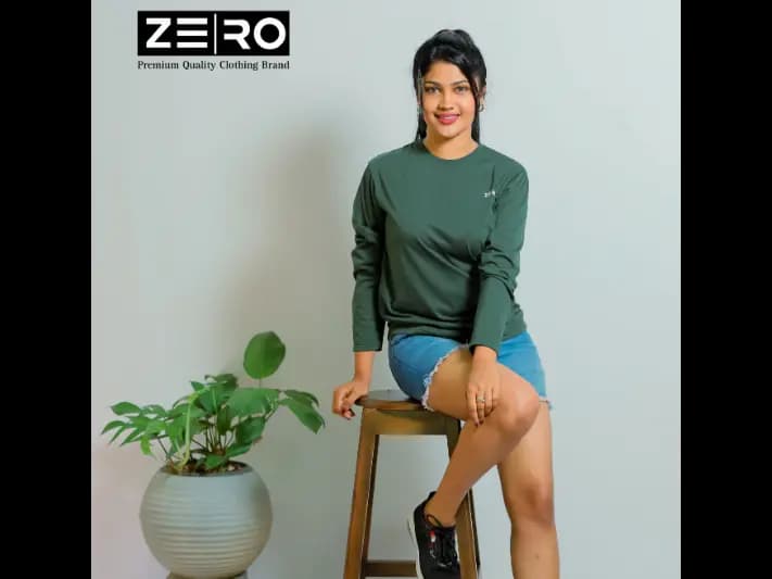 Regular Fit Long Sleeve T-Shirt - Army Green