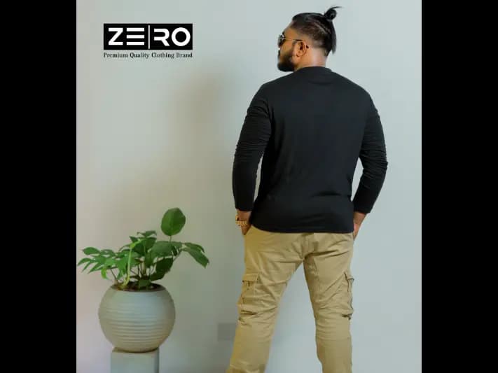 Regular Fit Long Sleeve T-Shirt - Black (3)