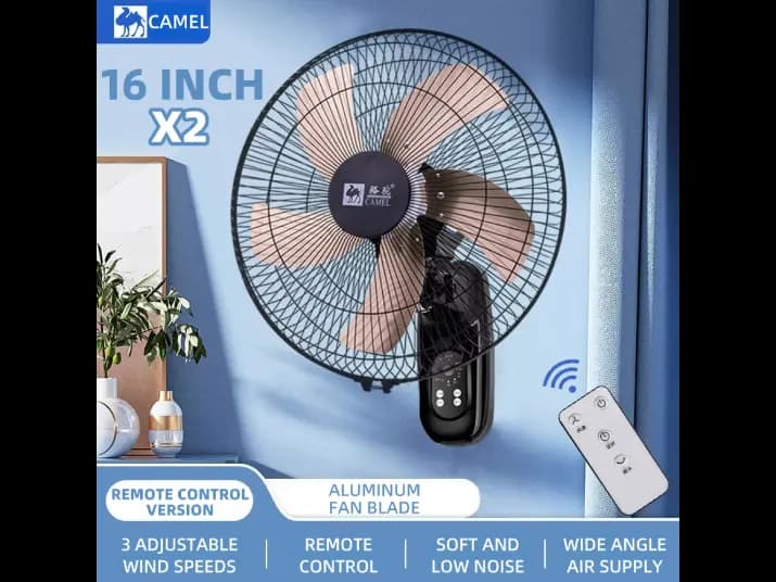 Camel Wall Fan(WITH REMOTE) with 1 YEAR WARRANTY (2)