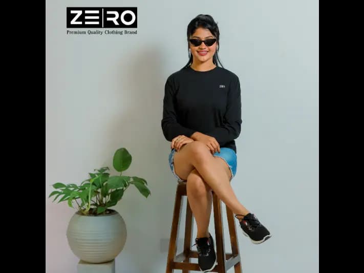 Regular Fit Long Sleeve T-Shirt -  Black (2)