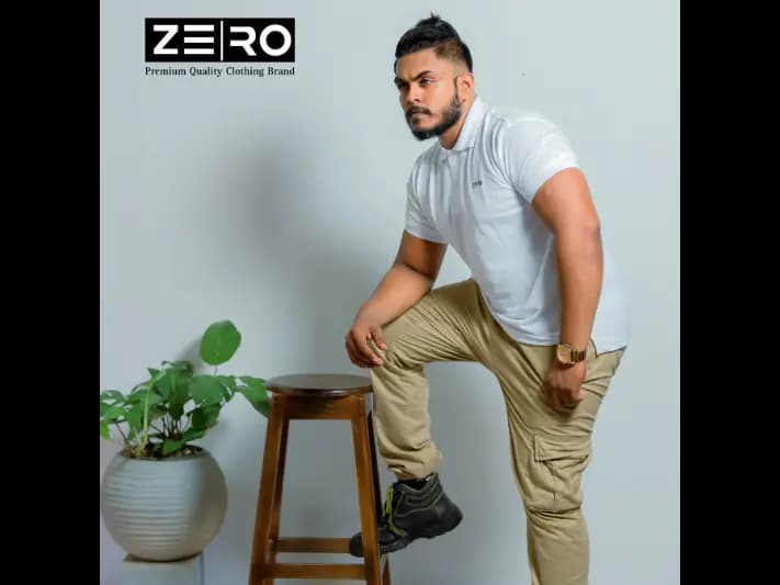 Men's Slim Fit Collar Polo T-Shirts - White