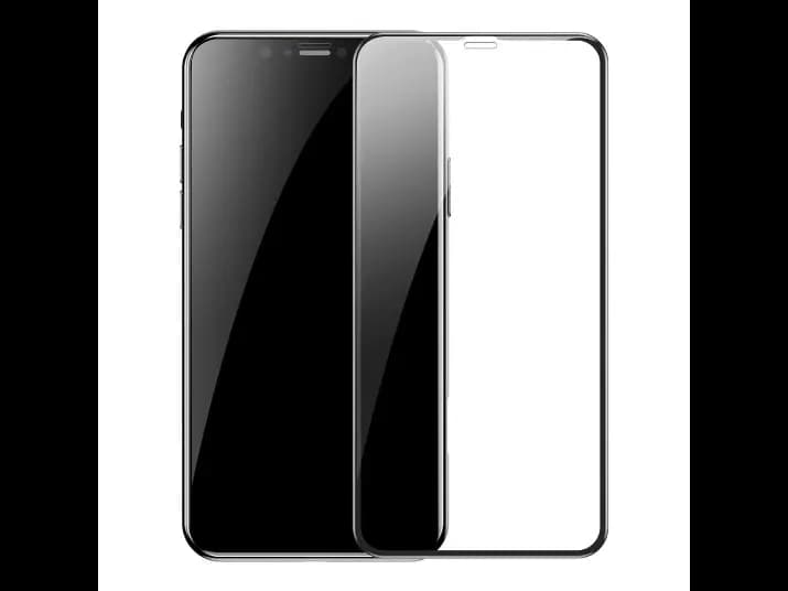 Baseus 0.3mm Full-screen and Full-glass Tempered Glass Film(2pcspack+Pasting Artifact) for iP XS Max/11 Pro Max 6.5inch(2019)Black - SGAPIPH65S-KC01