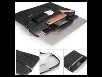 WIWU 15.6 Inch City Commuter Bag For Laptop/ Ultrabook – Black - Premium nylon fabric (4)