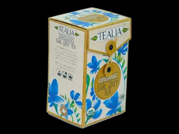 Tealia - Pyramid Tea bags - Organic - EARL GREY (20 x 2.0g)