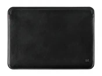 WIWU 16.2 Inch Skin Pro Platinum Leather Sleeve Black - Water resistant Light weight