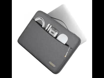 WIWU 13 Inch Pilot Laptop Sleeve Case Gray - Retractable waterproof TPU handle, firm and scratch resistant (4)