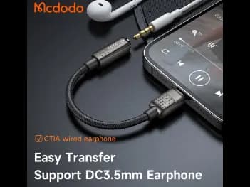 Mcdodo Lightning to 3.5mm Audio Adapter - With 6 Months Warranty (3)