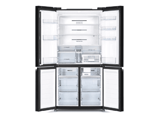 Hitachi Refrigerator - Inverter, 4 Door French, Glass Black, 638L (H-R-WB640V0PB) - 1 Year Warranty (5)