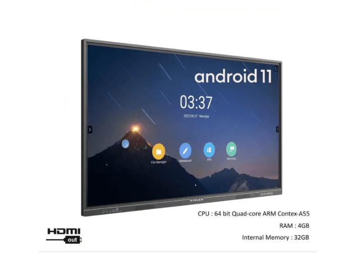 Singer Interactive Smart Board 55" - SLE-55IFPD with 2 YEARS WARRANTY (2)
