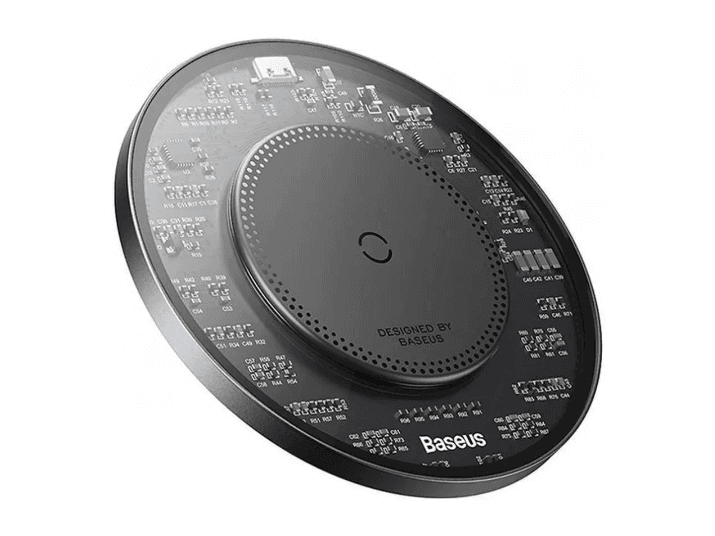 Baseus Simple 2 Wireless Charger 15W Cluster Black（Include: Cable Type-C To Type-C 24W 12V/2A 1m Cluster Black) -  CCJJ050001