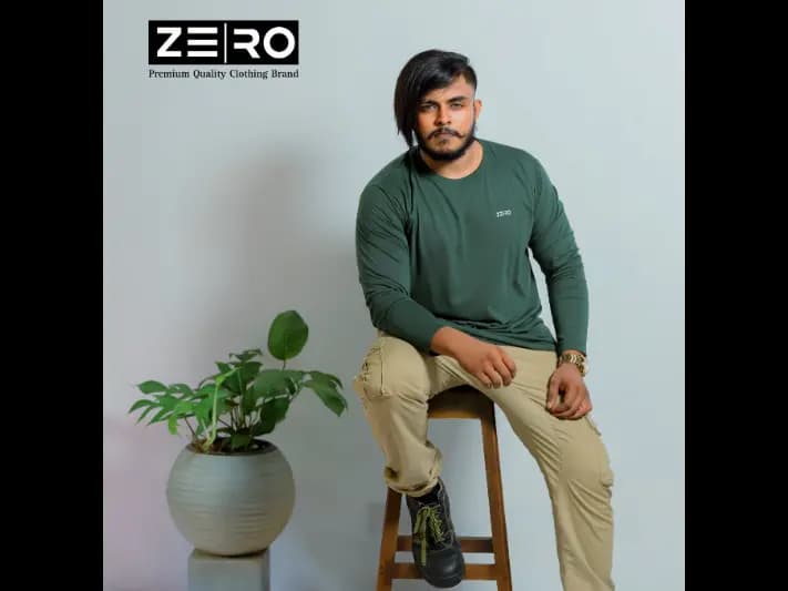 Regular Fit Long Sleeve T-Shirt - Army Green
