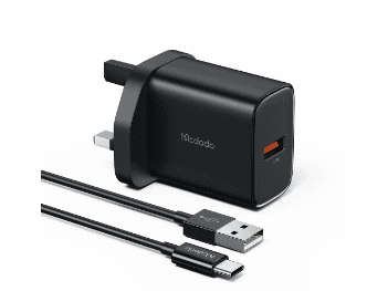 Mcdodo 22.5W USB Port Charging Adapter + Type-C Cable - With 6 Months Warranty