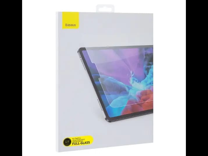 Baseus 0.3mm Full-glass Tempered Glass Film For Pad Pro (2018/2020/2021)12.9inch (Pasting Artifact) Transparent - SGBL021202 (2)