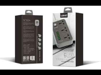 LDNIO SC3604 3 AC Outlets Universal Power Strip UK Pin – SC3604 - With 6 Months Warranty (6)