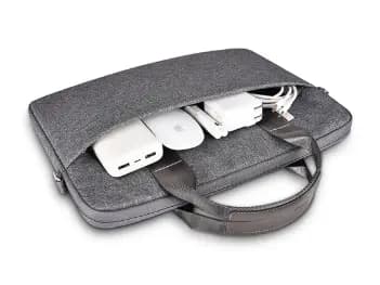 WIWU 15.6 Inch Minimalist Pro Laptop Bag For Laptops – Gray - Water-resistant material (6)