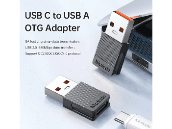 Mcdodo USB 2.0 to Type-C Converter Adapter - Data transmission & Super Fast Charge, with 6 Months Warranty (2)
