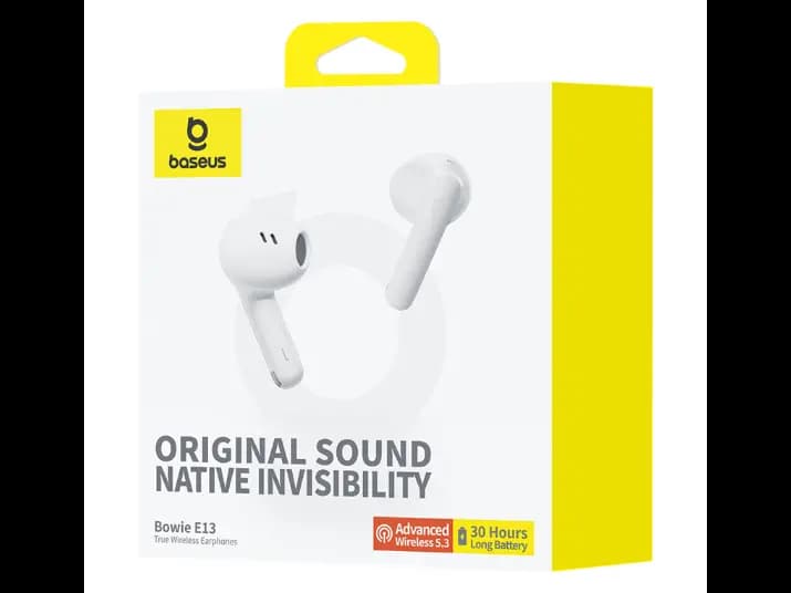 Baseus Bowie E13 True Wireless Earphones Moon White (2)
