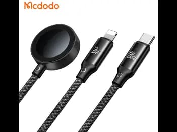 Mcdodo 3 in 1 1.2M 100W Cable Type-C to C L iWatch Wireless Charging – CA-4940 - With 6 Months Warranty (2)