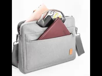 WIWU 15.6 Inch Pioneer Shoulder Bag For Laptops – Gray - Anti-tear material (5)