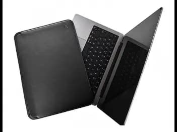 WIWU 16.2 Inch Skin Pro Platinum Leather Sleeve Black - Water resistant Light weight (3)