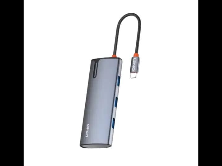 LDNIO DS-15H 5 in 1 Type-C Hub Adapter- Gray with 3 Month Warranty (2)