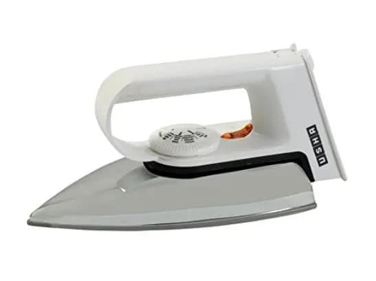 Usha Aluminium Alloy EI 2102T LW TEFLON Dry Iron (White) with 1 year warranty