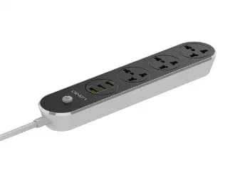 LDNIO 3 AC Outlets Universal Power Strip with 3 USB Ports 15.5W for Phone to Charge – SC3301 - With 6 Months Warranty (5)