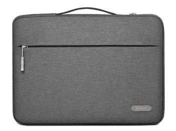 WIWU 13 Inch Pilot Laptop Sleeve Case Gray - Retractable waterproof TPU handle, firm and scratch resistant