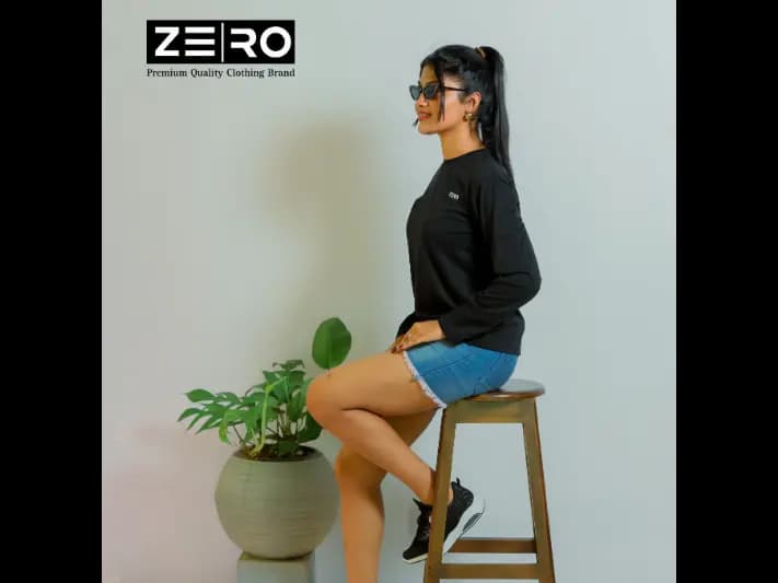 Regular Fit Long Sleeve T-Shirt -  Black (4)