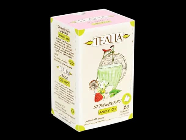 Tealia - Pyramid Tea bags STRAWBERRY（2g x 20）
