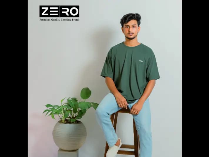 Men's Oversized Baggy T-Shirts - Army Green