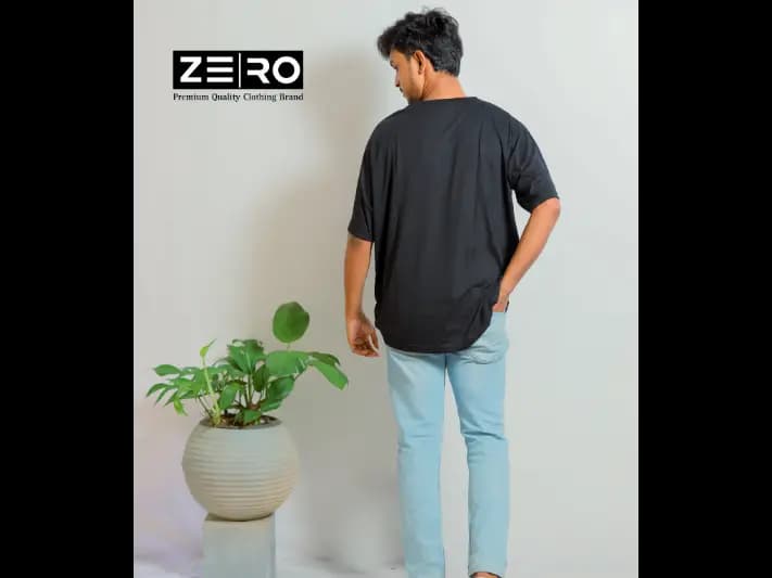 Men's Oversized Baggy T-Shirts - Black (5)